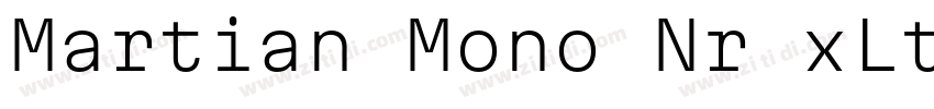 Martian Mono Nr xLt字体转换